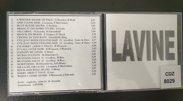 Srednja stavka lavine CD radio